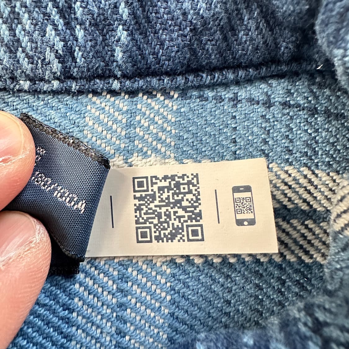 폴로 랄프로렌 플래드 플란넬 인디고 워크 셔츠 L QR인증  상품이미지6