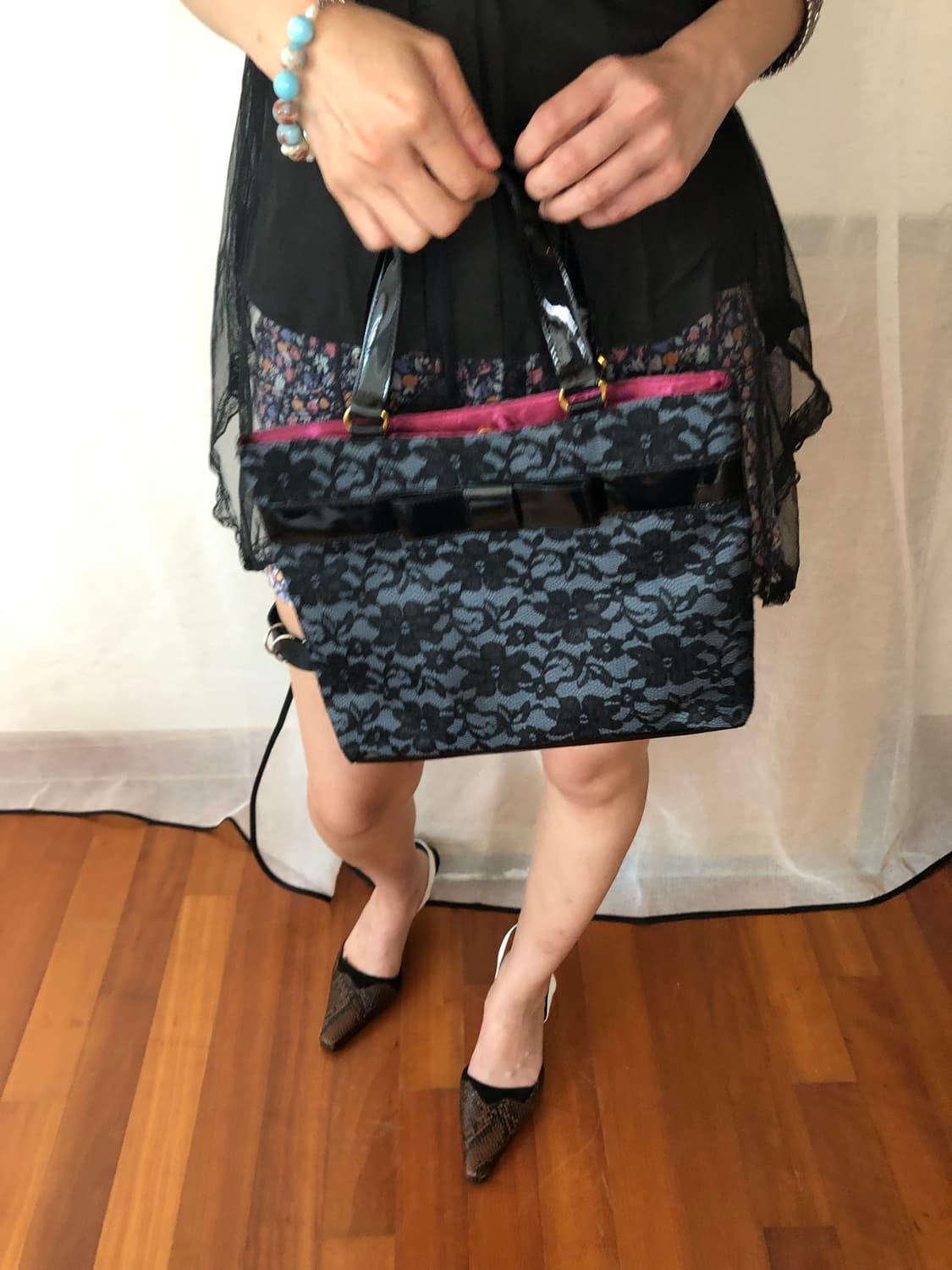 lace ribbon tote bag  상품이미지4
