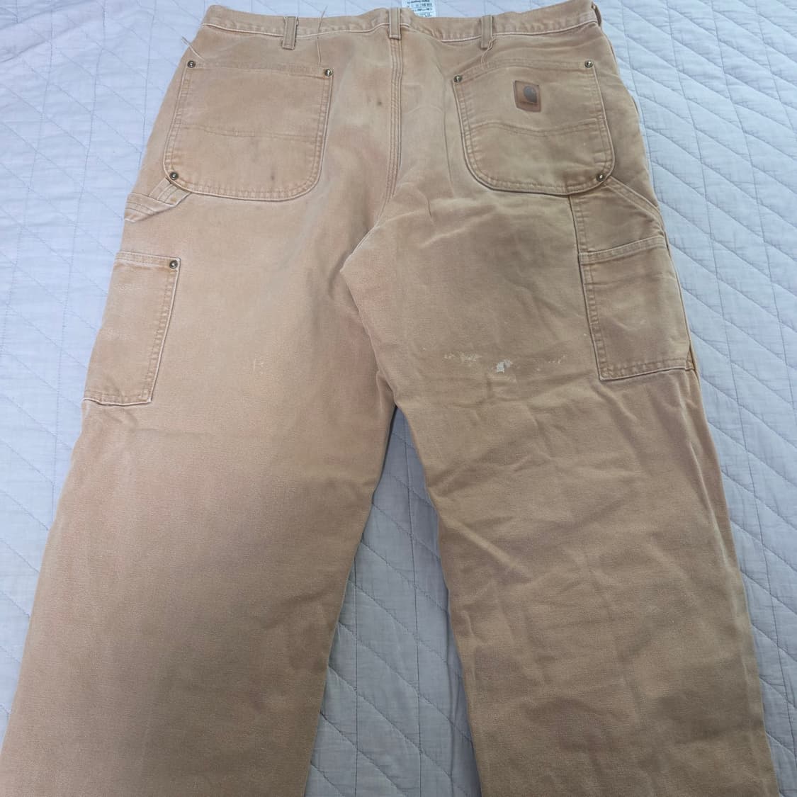 [38X34] 칼하트 더블니 B136 BRN 워크팬츠 굿 T-6 상품이미지6