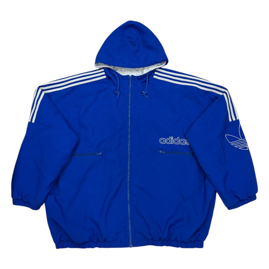 아디다스 해외판 방탄 정국 꾹디다스 트레포일 누빔 바람막이 자켓 블루 상품이미지1