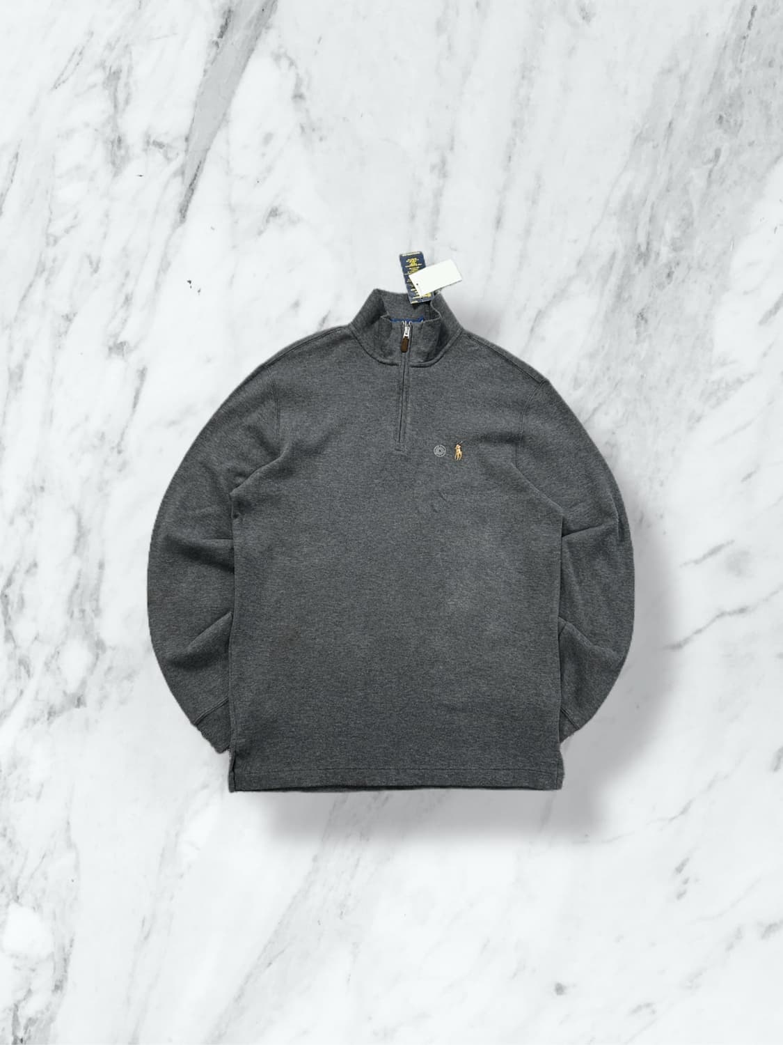 폴로 랄프로렌 그레이 하프집업 니트  상품이미지1
