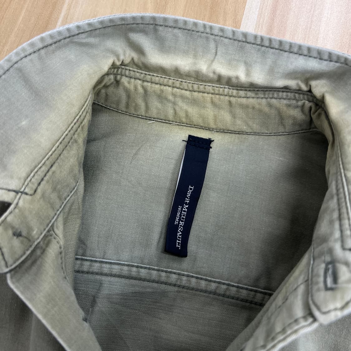 대빗 뫼르소 재팬 엘보우 패치 밀리터리 셔츠 자켓 M 상품이미지9