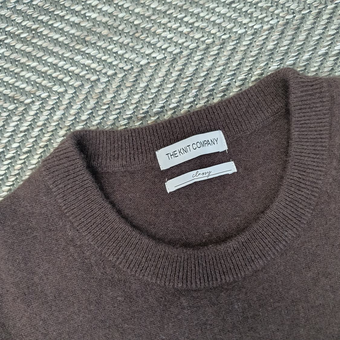 더니트컴퍼니 캐시미어100 얇은 니트 남자105 상품이미지2