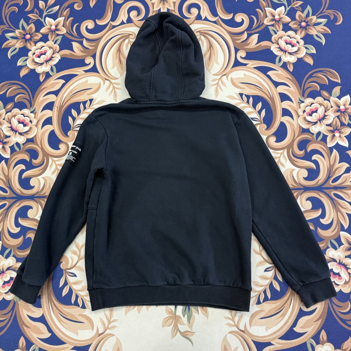 (M)스노우 피크 Snowpeak 베이직로고 후드티셔츠(블랙) 상품이미지5