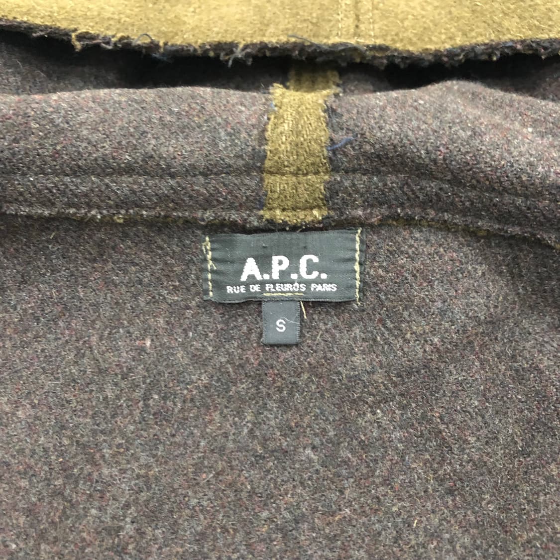 아페쎄 apc 울100 프랑스 밀리터리 후드 코트 S 상품이미지5