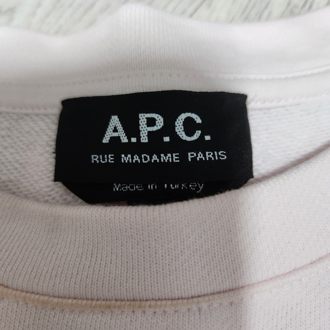 A.P.C. 아페쎄 핑크 맨투맨 긴팔티셔츠 상품이미지6