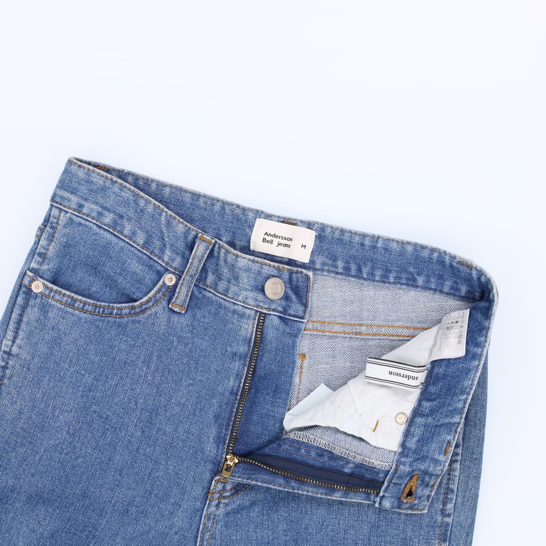 [M] 앤더슨벨 여성 트임부츠컷 데님팬츠 1205HR2 상품이미지4