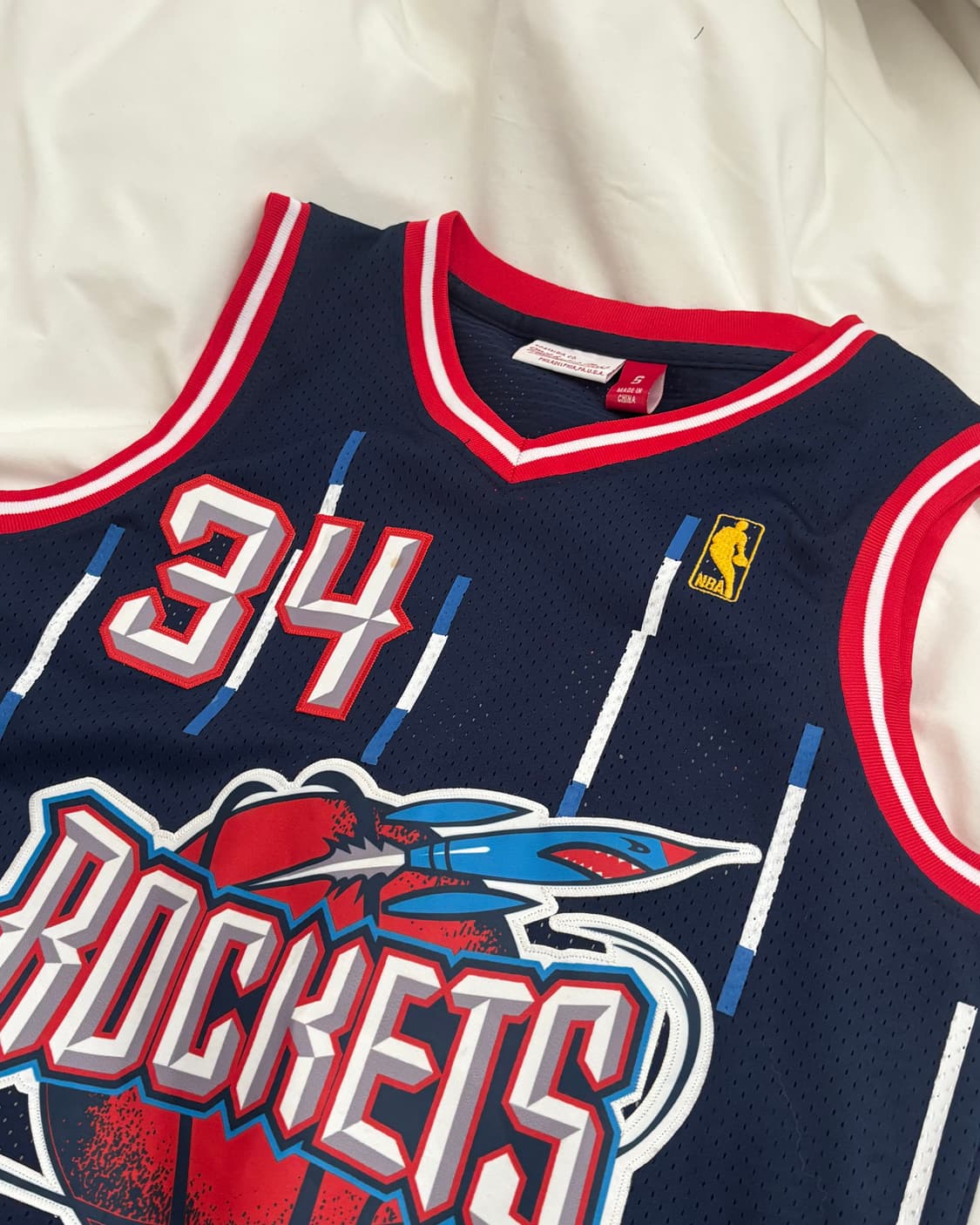 미첼엔네스 NBA 스윙맨 저지 휴스턴 로켓츠 하킴올라주원 유니폼 네이비 상품이미지1