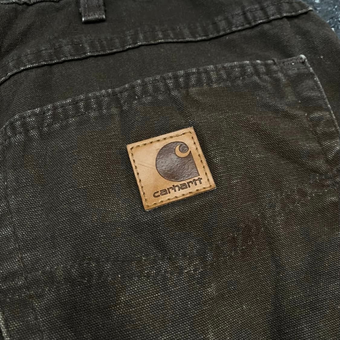 칼하트 OG 카펜터 다크브라운 와이드 워크팬츠 상품이미지5