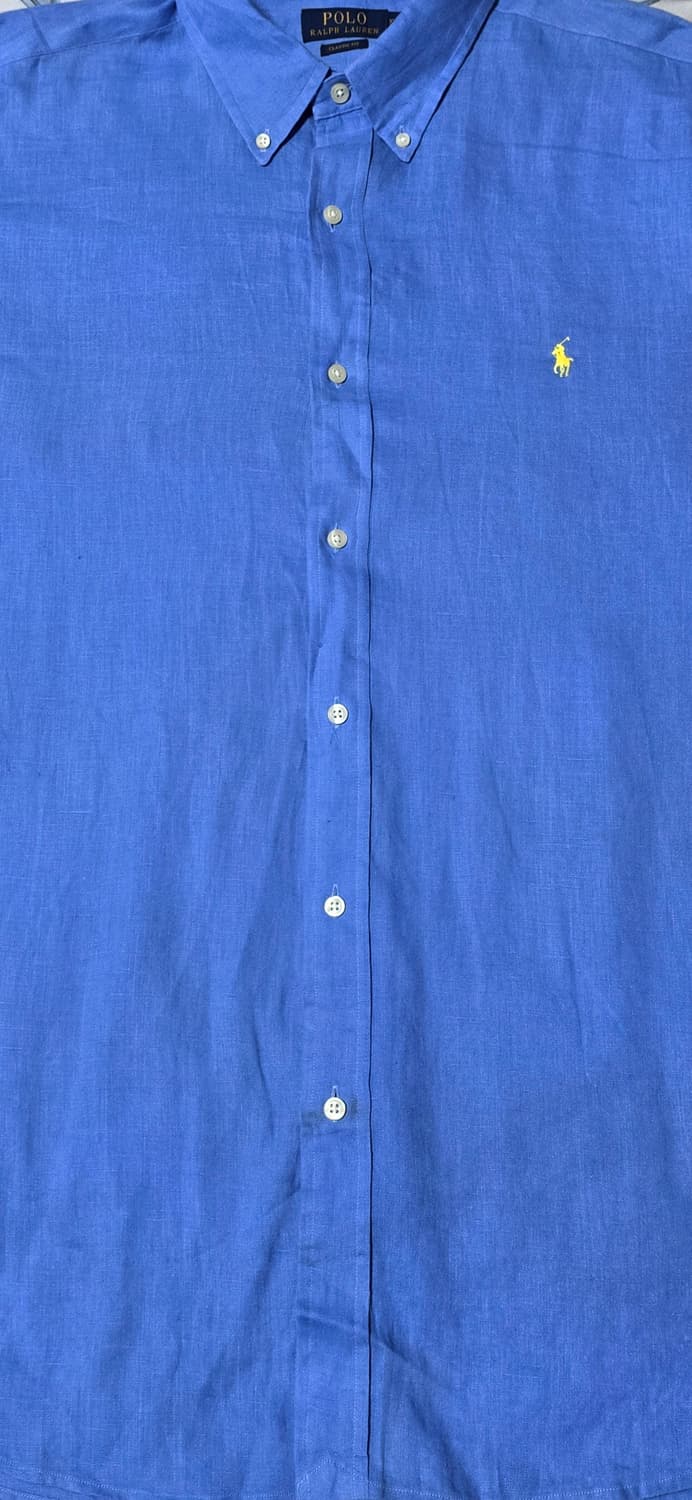 폴로 랄프로렌 클래식핏 린넨 셔츠 XXL 상품이미지5