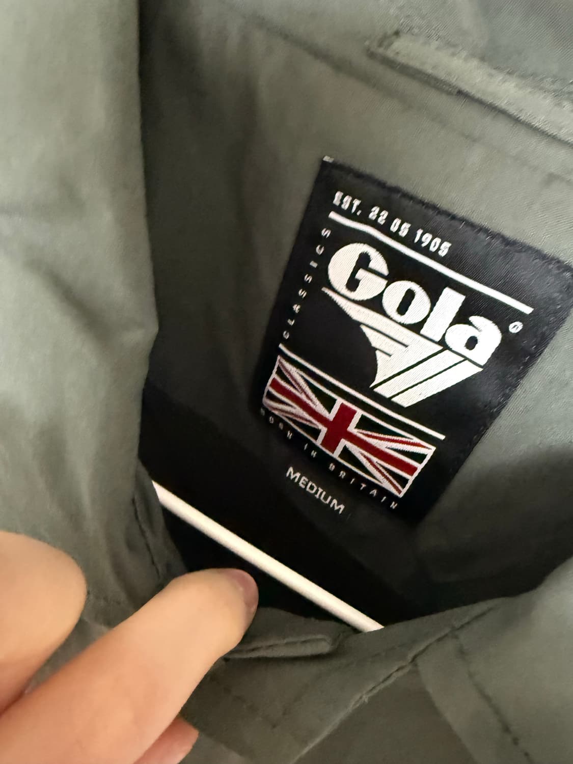 골라 코치자켓 카키 상품이미지8