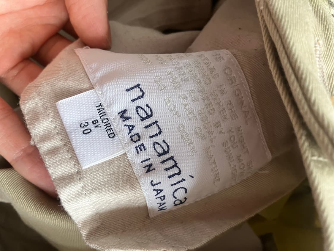 나나미카 세미와이드 치노 카키 30 상품이미지4