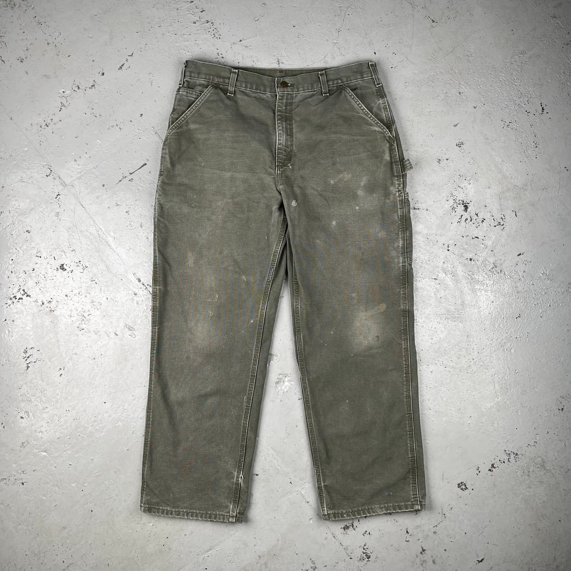 칼하트 모스그린 싱글니 카펜터 팬츠 B11MOS 상품이미지3