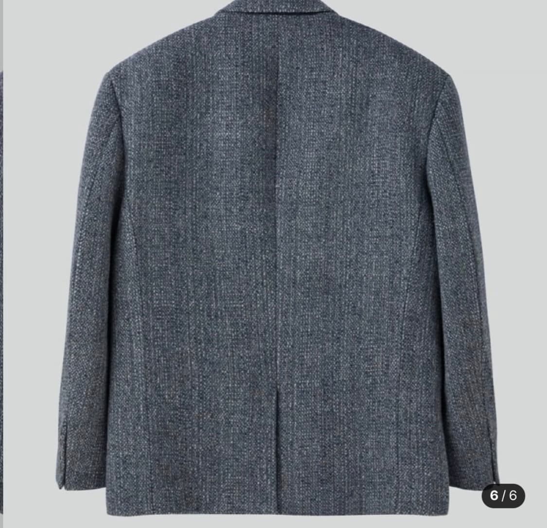 렉토 서스테이너블 울 블렌드 오버사이즈 자켓 그레이 상품이미지5