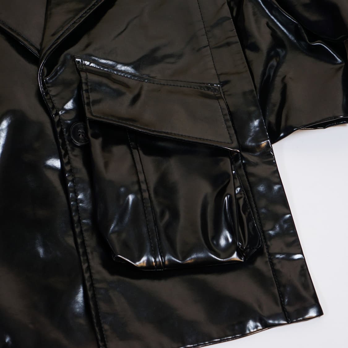 펑첸왕 비대칭 크롭 자켓 상품이미지8