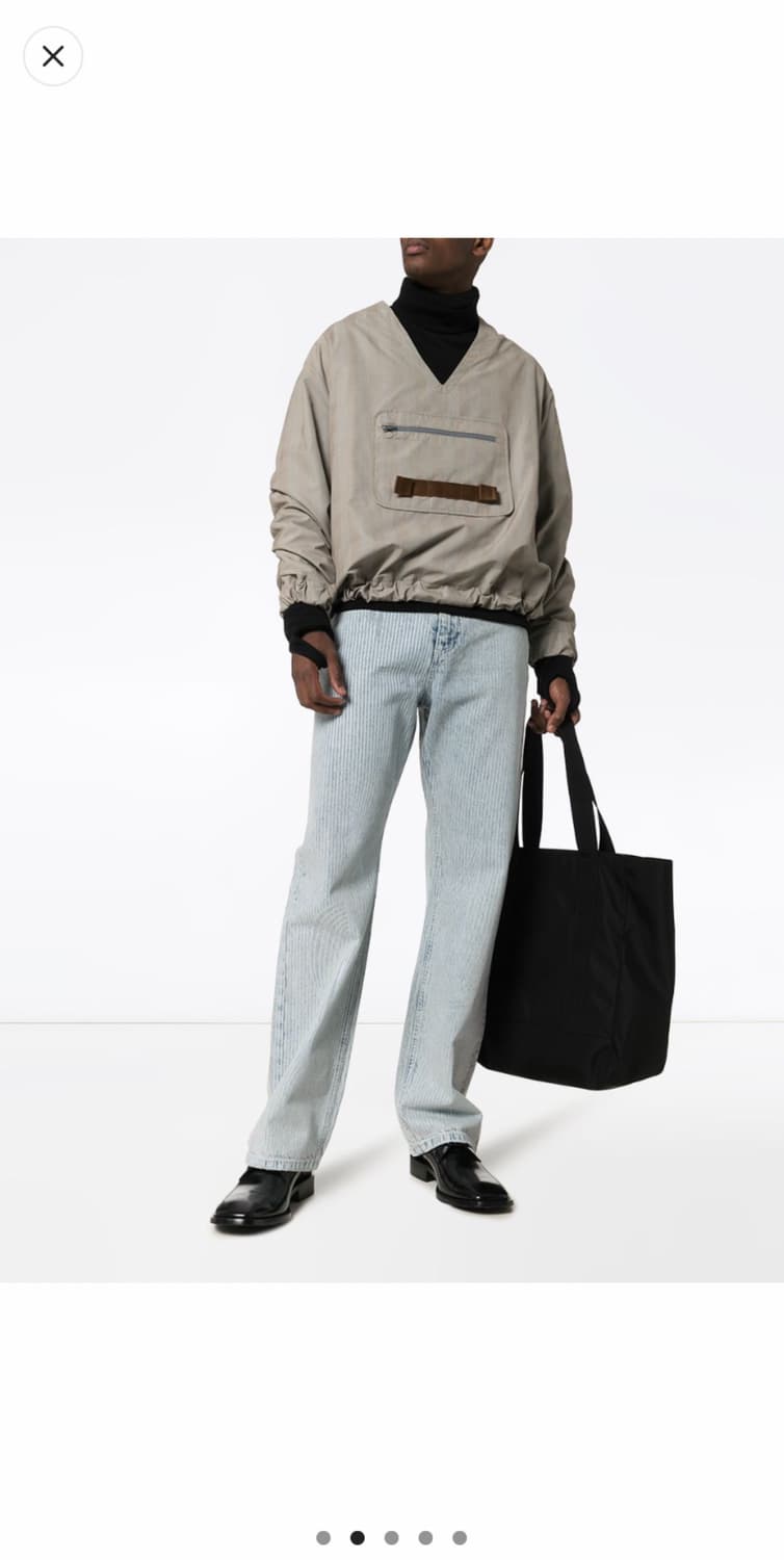 (S) 와이프로젝트 스트라이프 스네일 데님 진 팬츠 상품이미지2