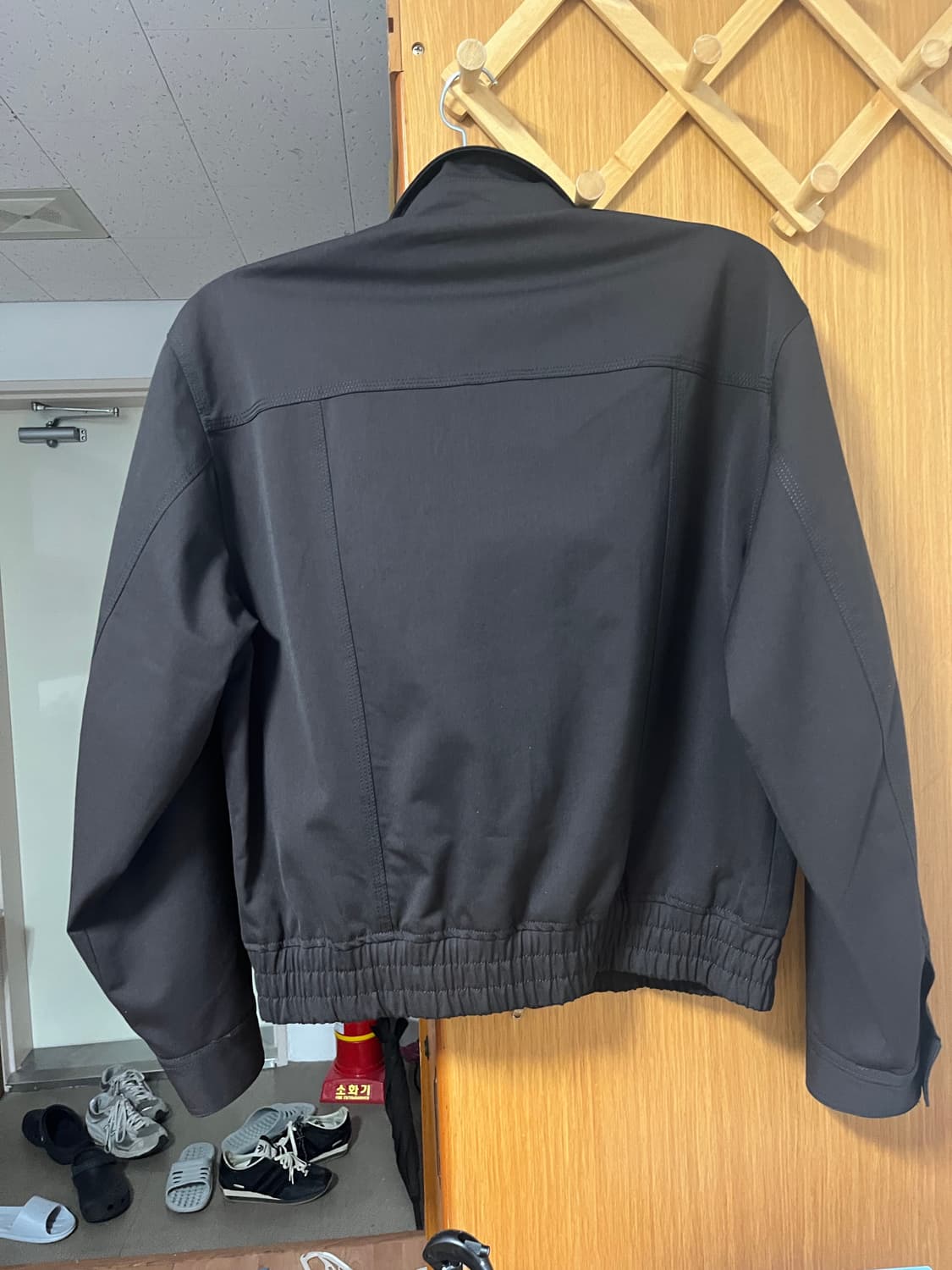 [데일리룸X알리스] 소프트 그레인 울 블루종 자켓 [브라운] 상품이미지8