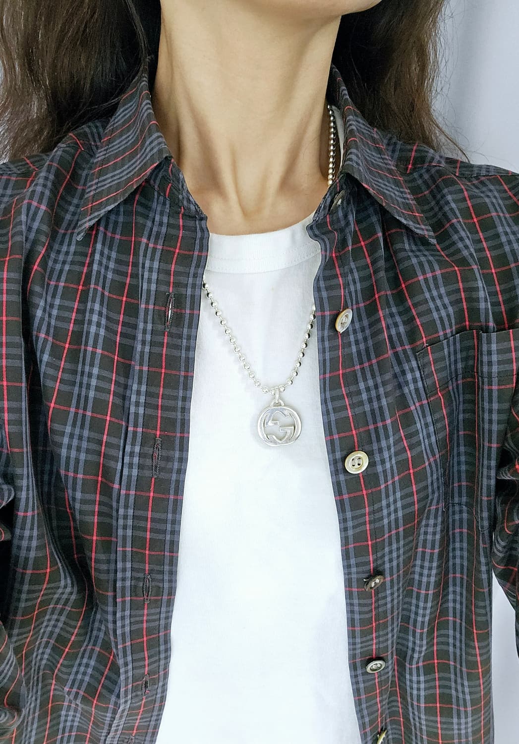 구찌 빅사이즈 인터로킹 볼체인 목걸이 55cm [정품/풀구성] 상품이미지6