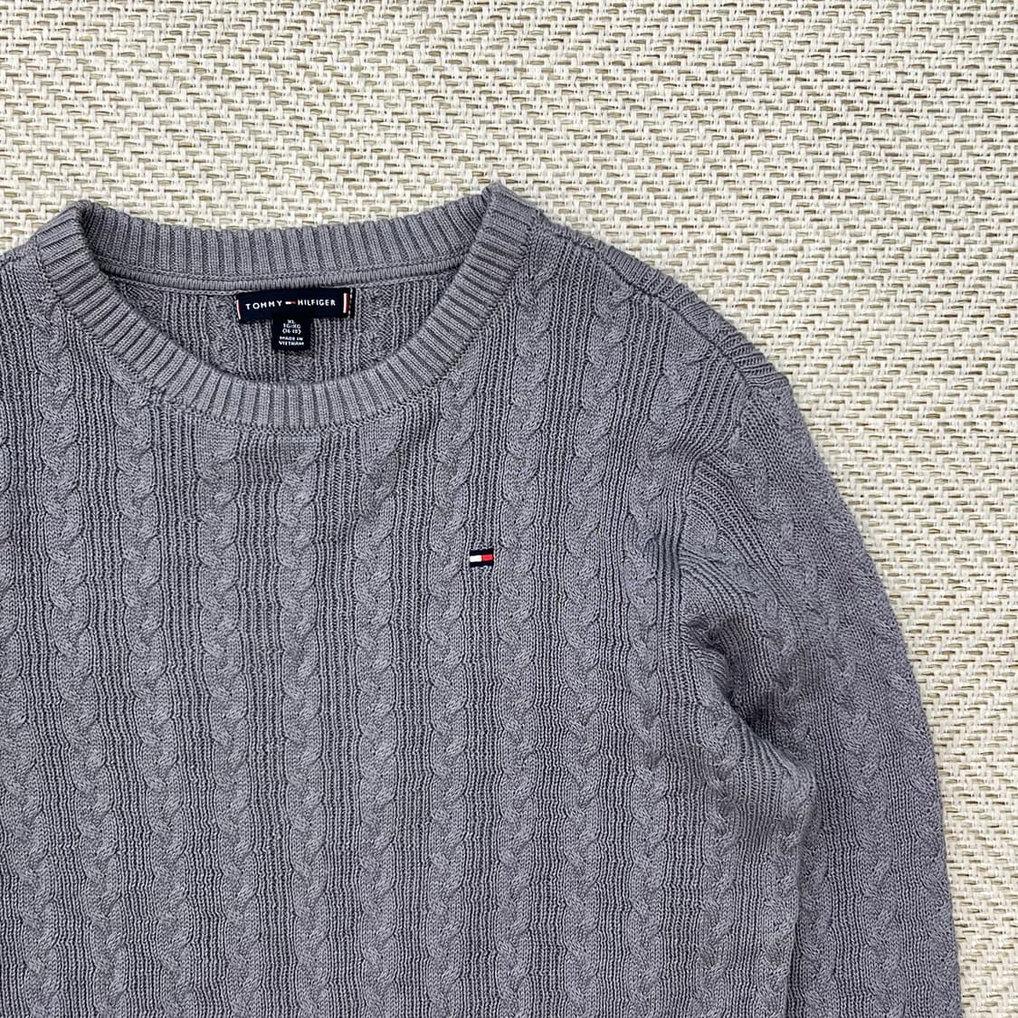 타미 라운드넥 꽈배기 니트 r2804 상품이미지5