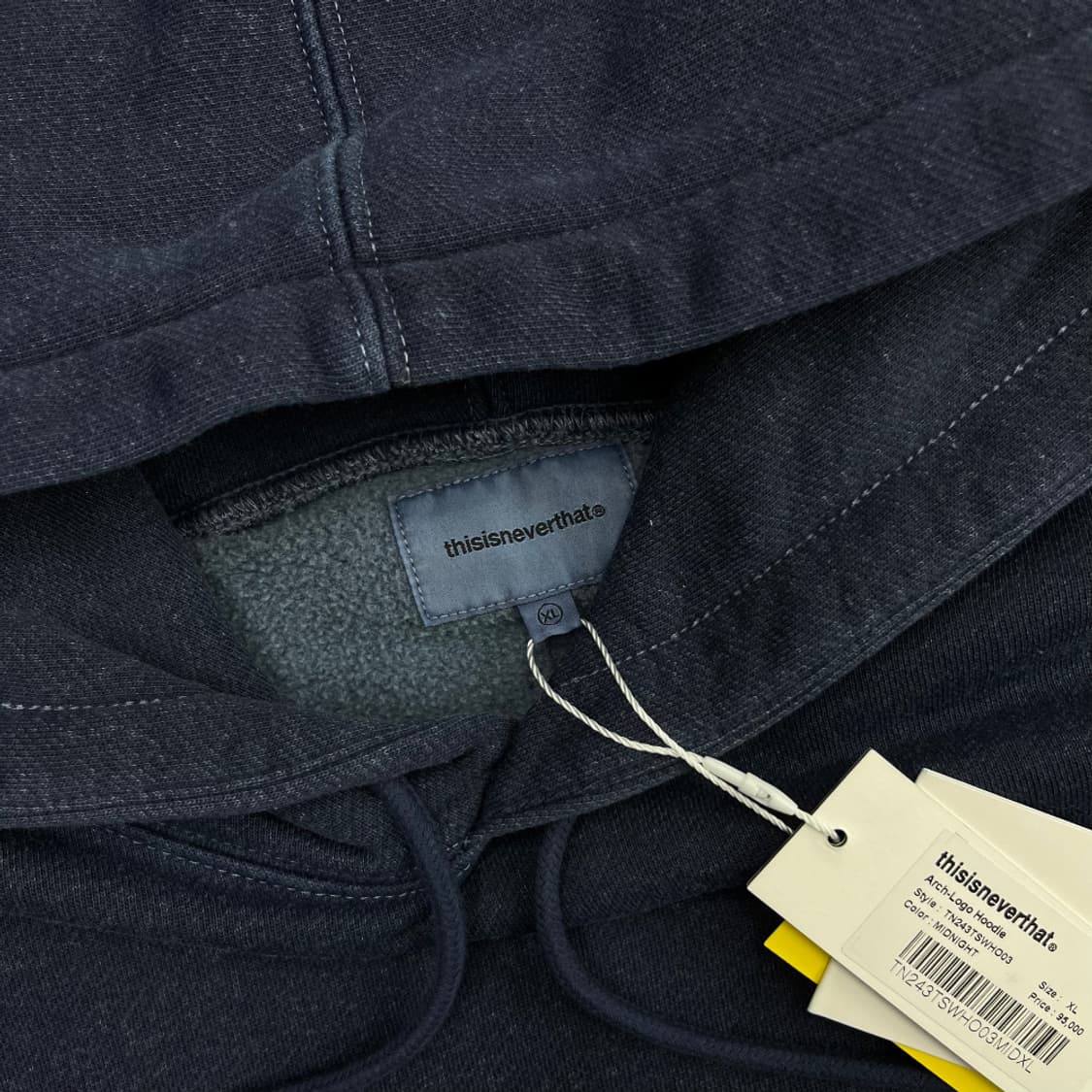 디스이즈네버댓 네이비 자수로고 네이비 후드 XL 상품이미지5