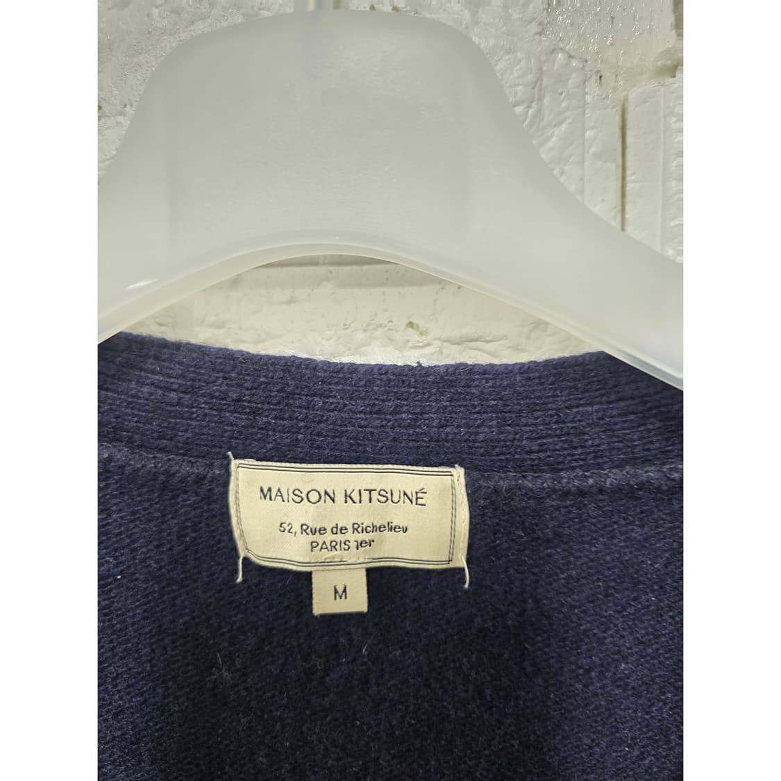 택포) 메종키츠네 트리컬러 폭스 가디건 M 상품이미지2