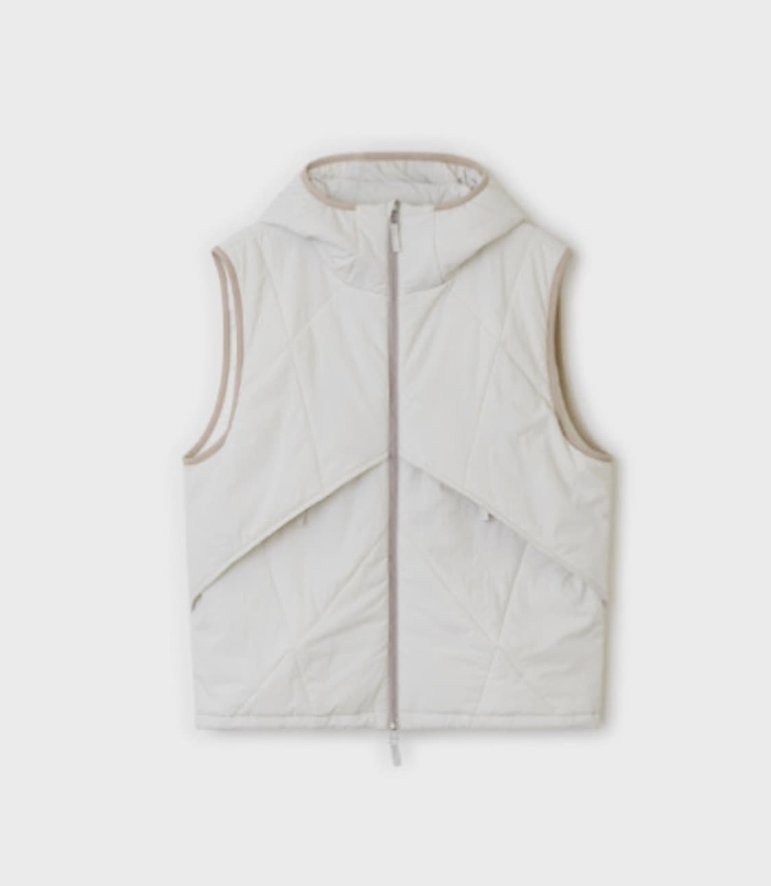 [M] 벨리에 클라우드 후디 베스트 크림 상품이미지1