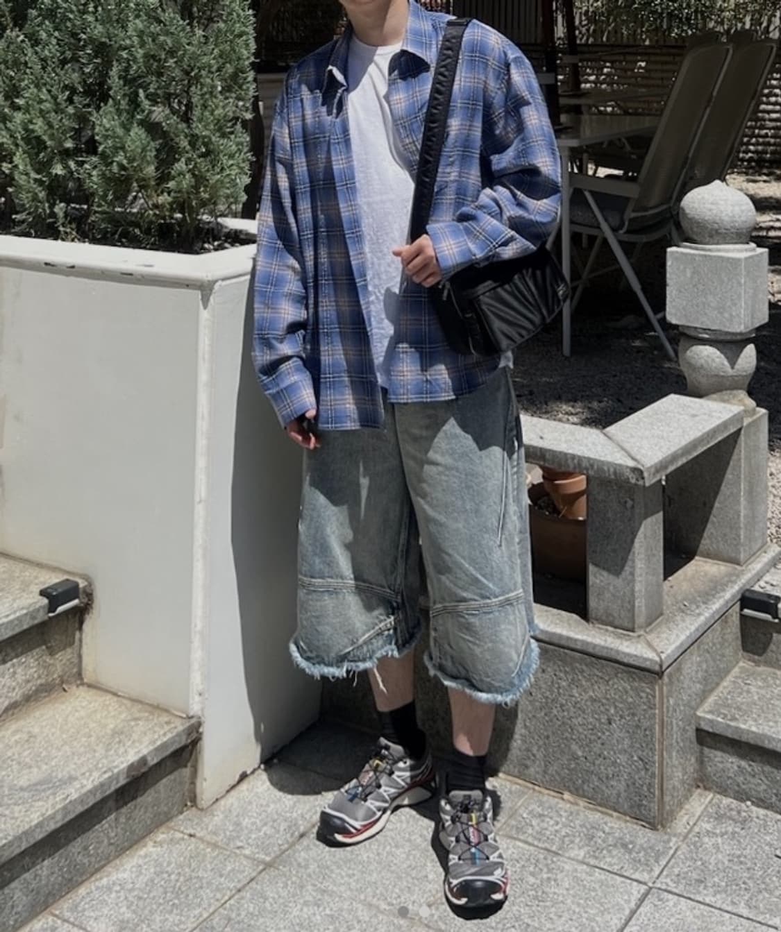 모마디자인 에어 쿨 타탄 체크셔츠 블루 Air cool 48 tatan 상품이미지7