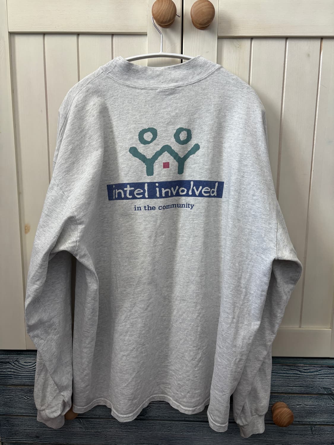 90s 인텔 롱슬리브 긴팔 xl intel vintage ls tee 상품이미지1