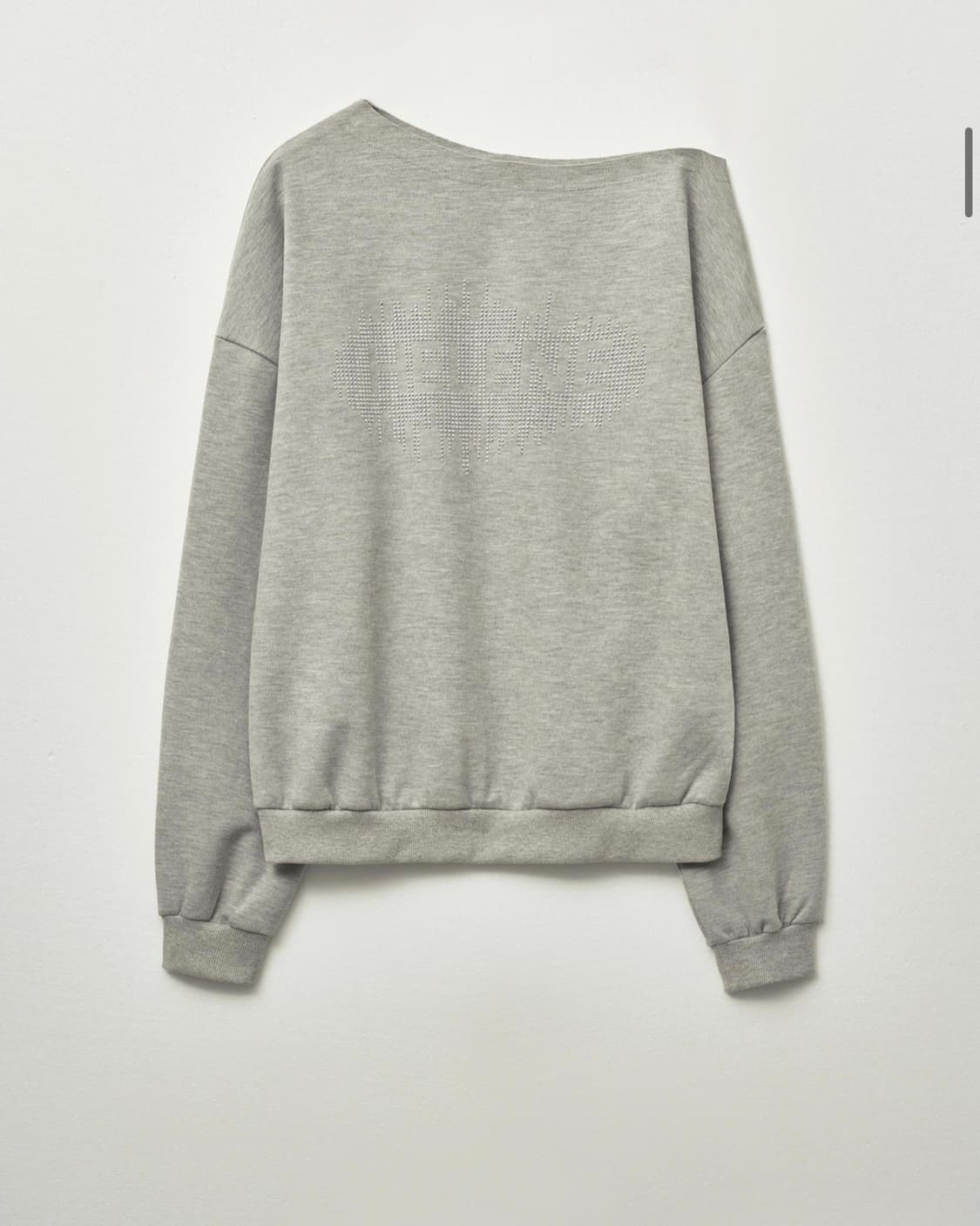 원 숄더 스터드 오버핏 스웻셔츠 [멜란지] 상품이미지1