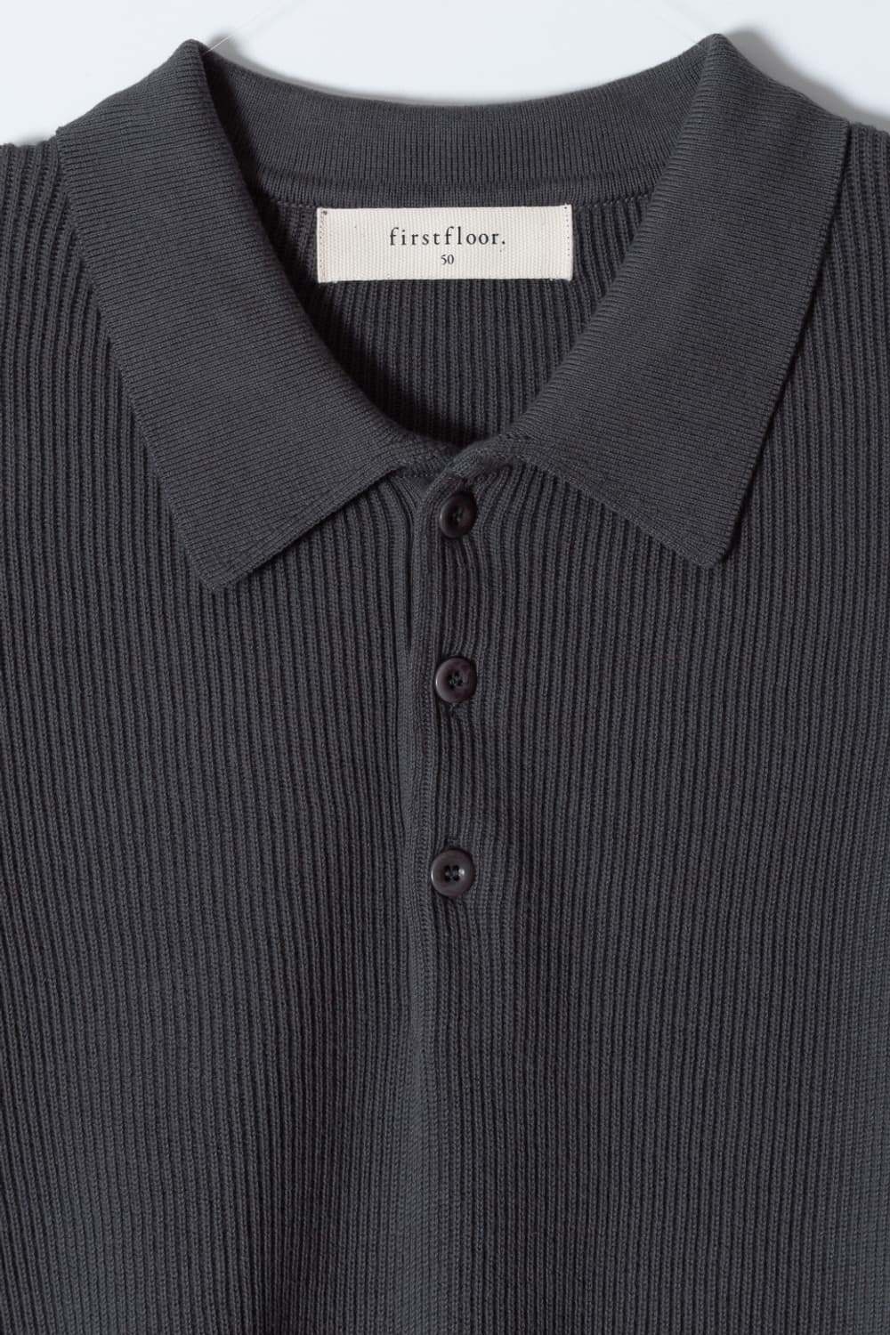 퍼스트플로어 데일리 코튼 립 폴로셔츠 롱슬리브 상품이미지2