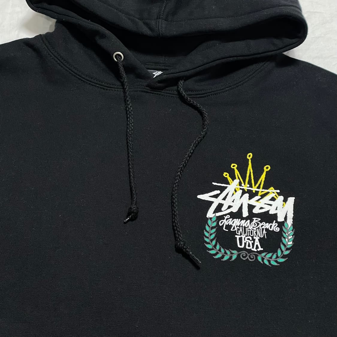 M 스투시 크라운로고 후드티 상품이미지1