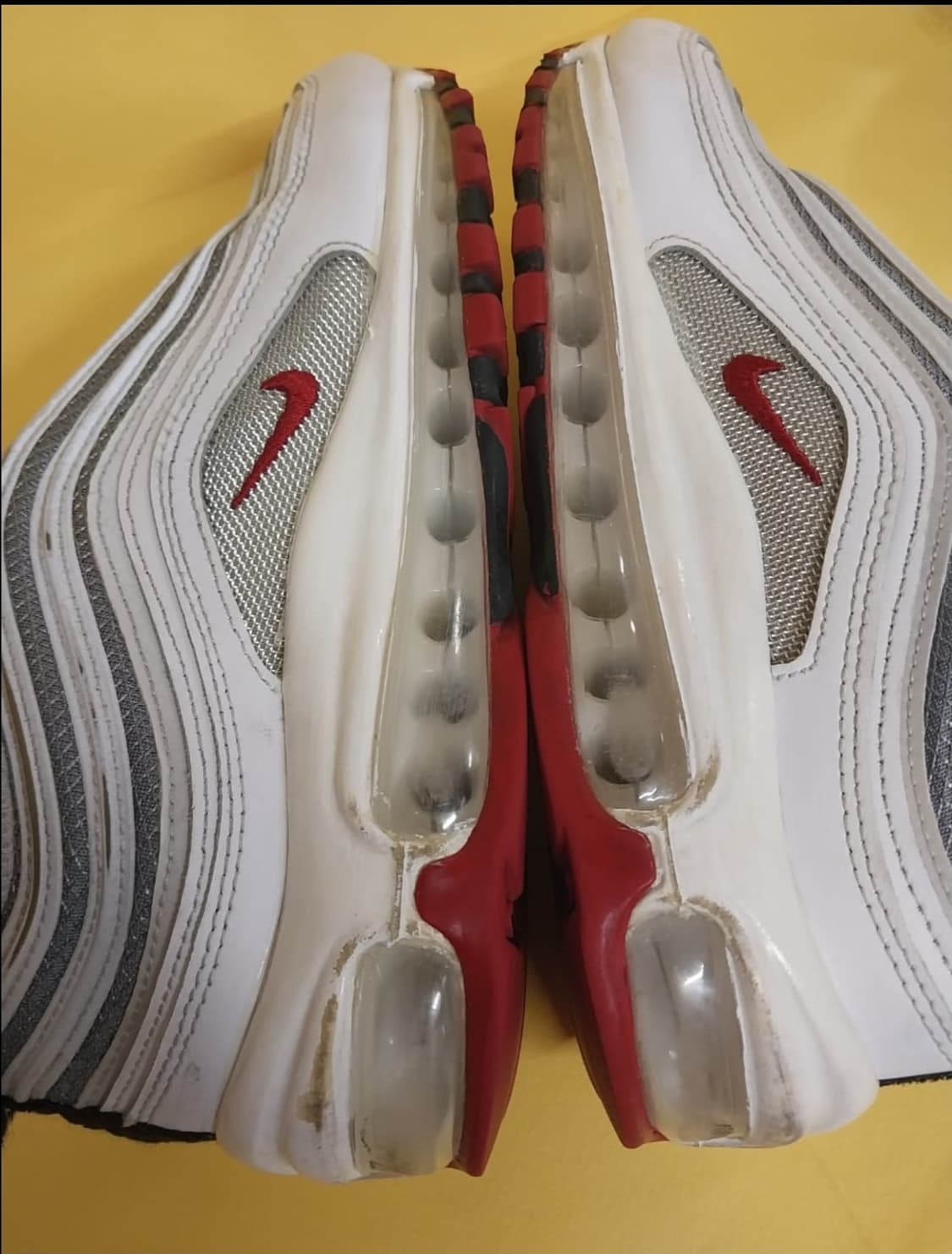 남성 나이키 에어맥스 97 화이트실버 운동화 (250) 상품이미지7