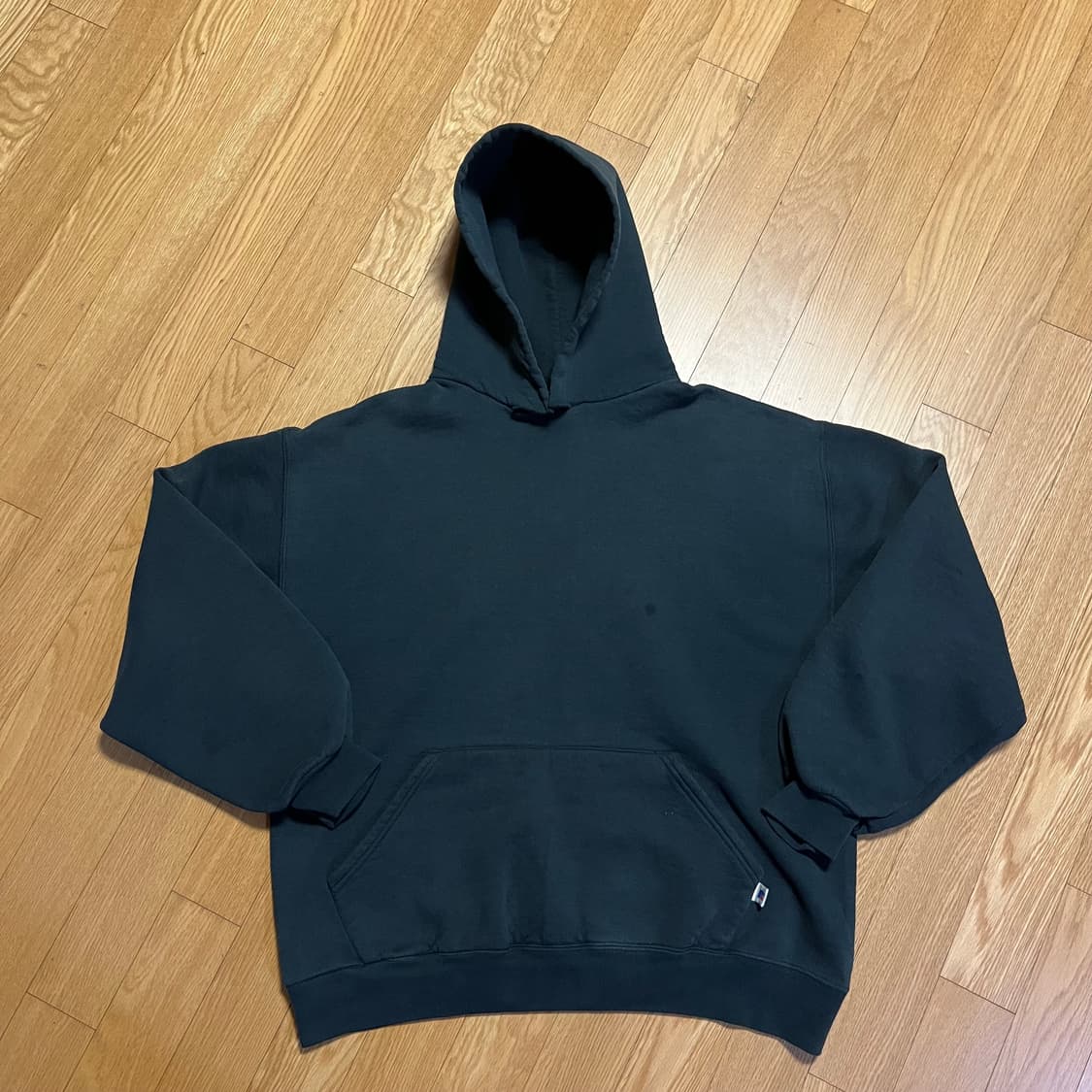 [L] 90s USA 빈티지 러셀 후드 블랙 상품이미지2