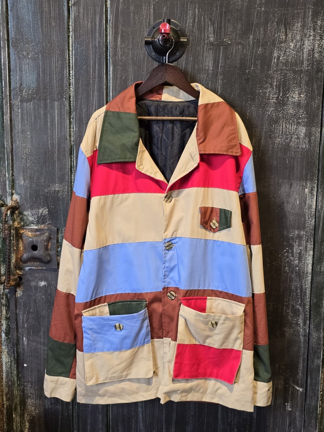 Multi-Color Patchwork Jacket 상품이미지1