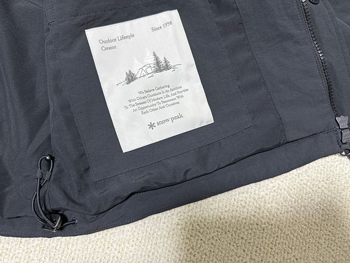 스노우피크 바람막이 자켓 남성용 100사이즈 상품이미지5