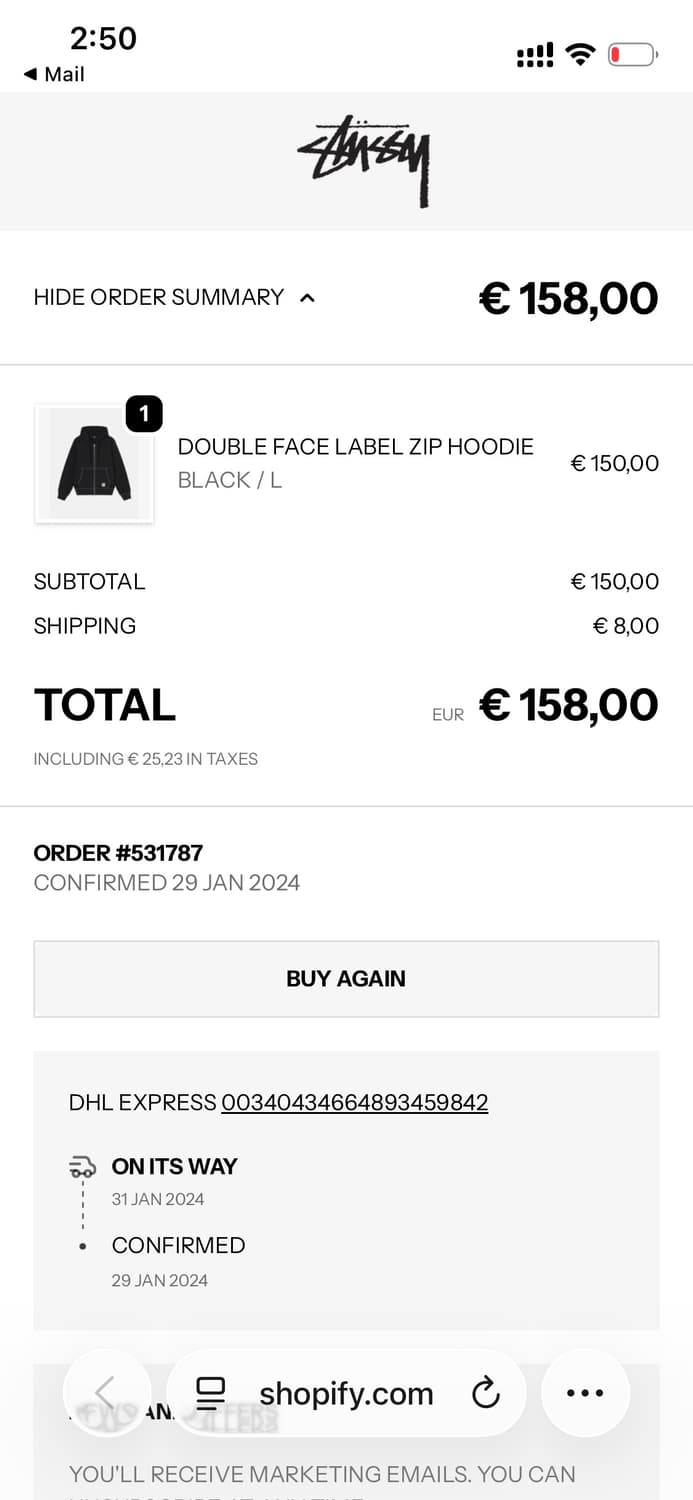 스투시 후드집업 상품이미지2