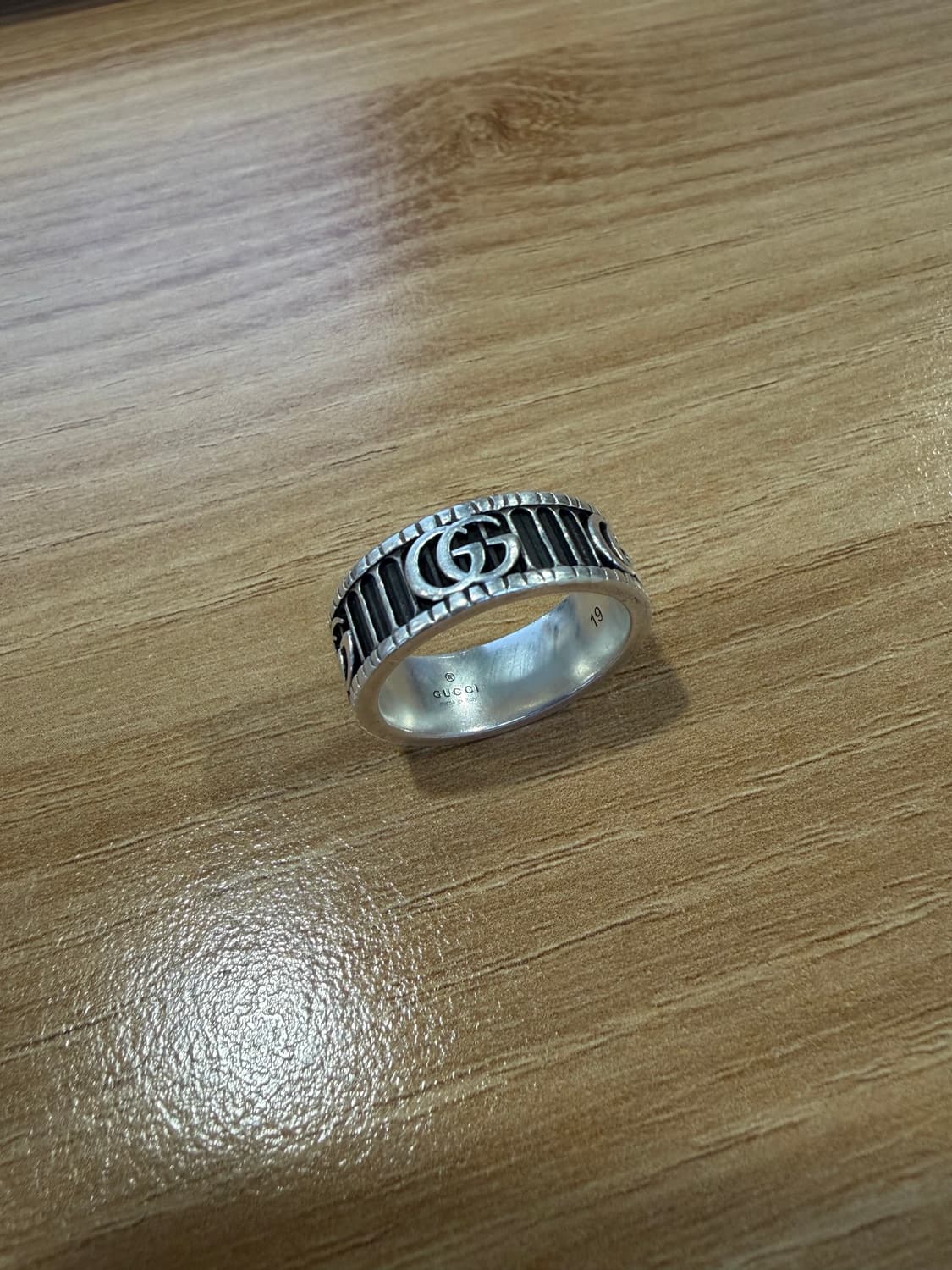 구찌 GG 마몽 더블 G 실버 반지 19호 상품이미지3
