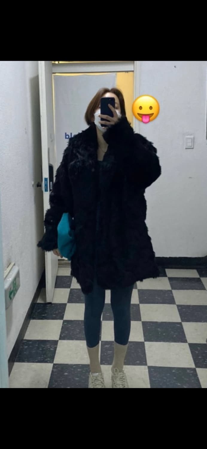 나체 nache 퍼 하프코트 상품이미지4