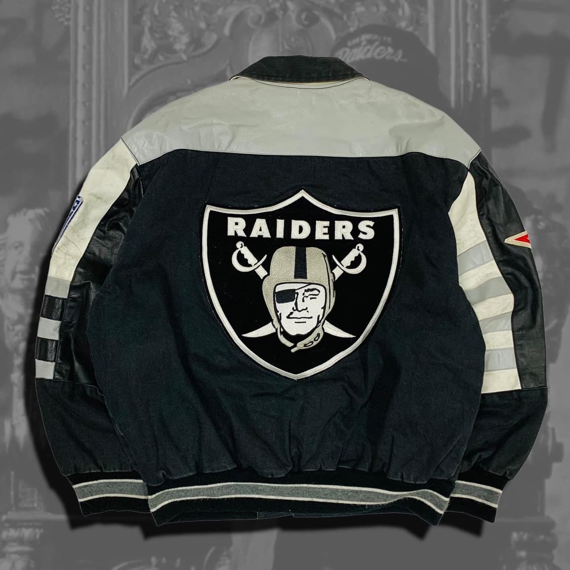 90s jeff hamilton nfl 레이더스 바시티 상품이미지2