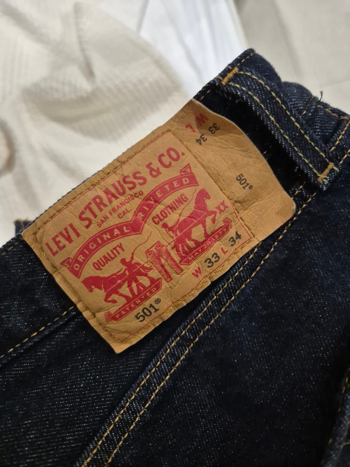 [리바이스] 501 오리지널 다크인디고 33 X 34 상품이미지5