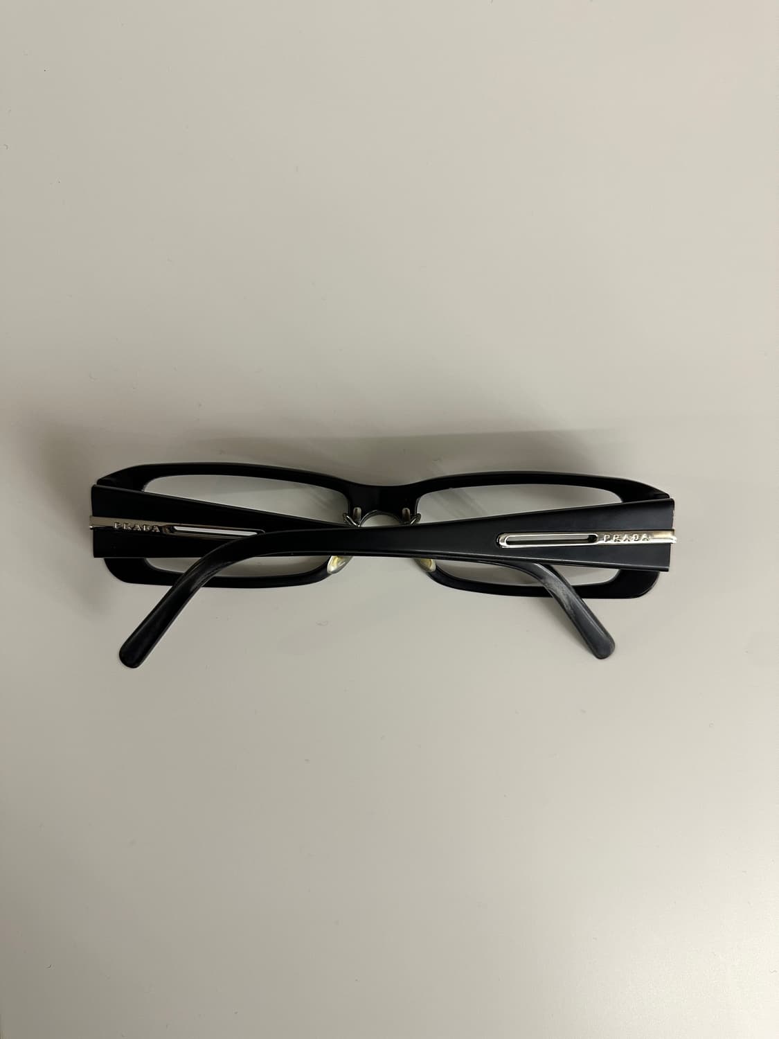 프라다 2000s 긱시크 블랙 스퀘어 안경 상품이미지4