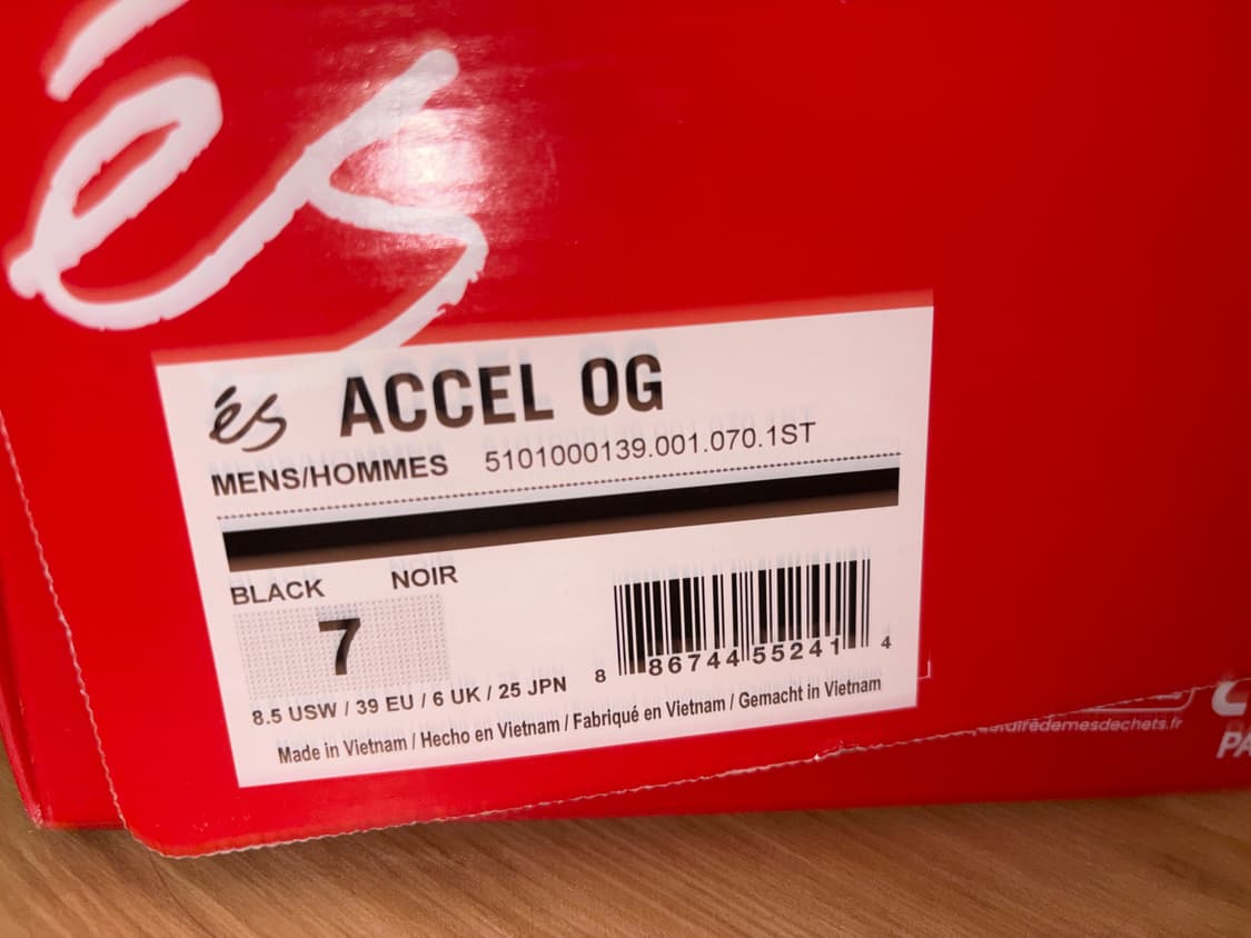 es ACCEL OG 이에스 스케이트 악셀 스니커즈 250 상품이미지2
