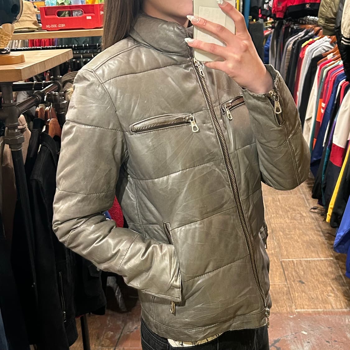 [HI] VTG 숏패딩 카키  상품이미지3