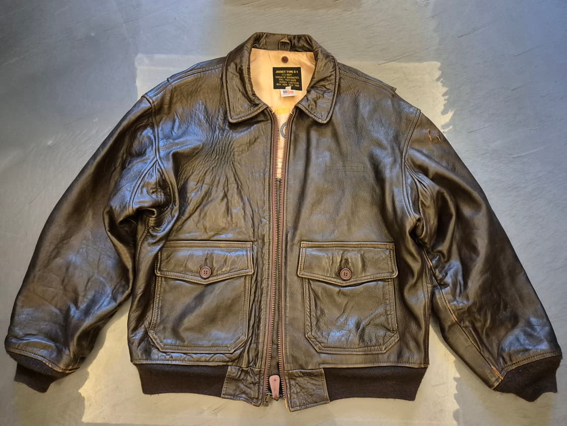 90s 아비렉스 TYPE G-1 레더 자켓 상품이미지1