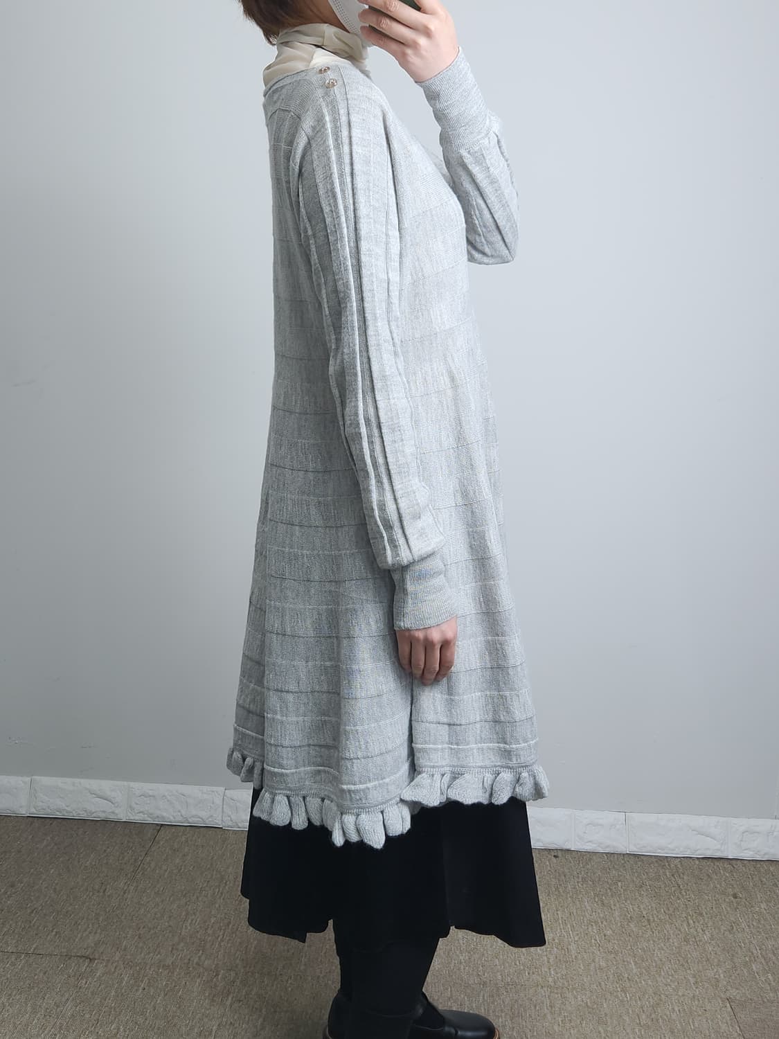 알파카 니트 롱 원피스 상품이미지3