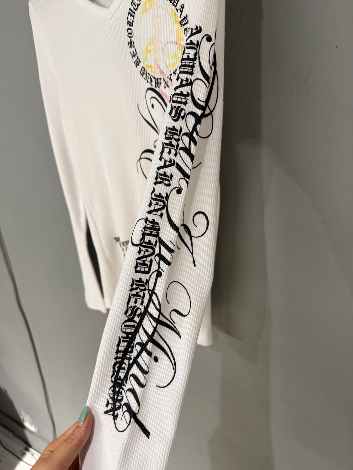 y2k printing & lettering long sleeve 상품이미지8