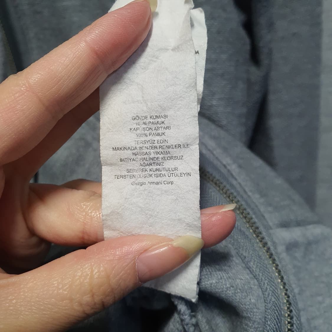 아르마니익스체인지  남성 포켓 레귤러핏 니트 후드집업  상품이미지6