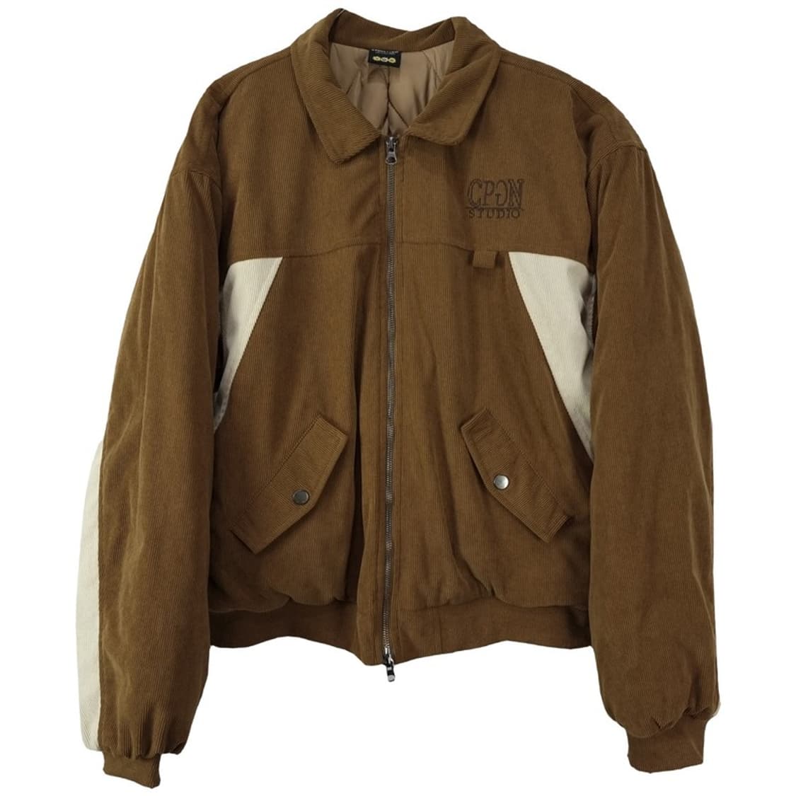 [꼼파뇨] 오버핏 코듀로이 골덴 집업 블루종 자켓 M18832 상품이미지2