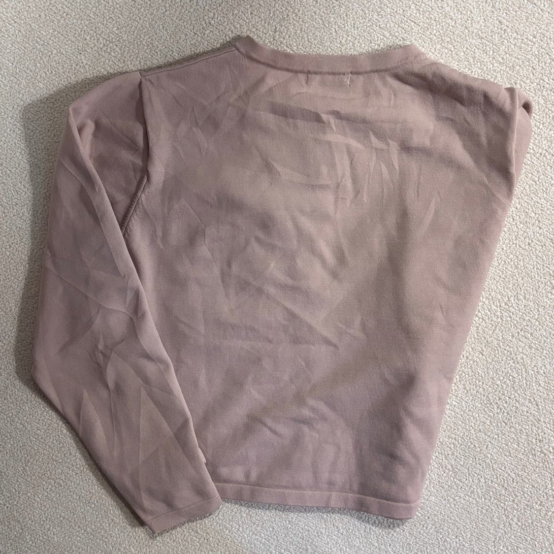 일본빈티지 하구미 모리걸 핑크 고양이 니트가디건 상품이미지5