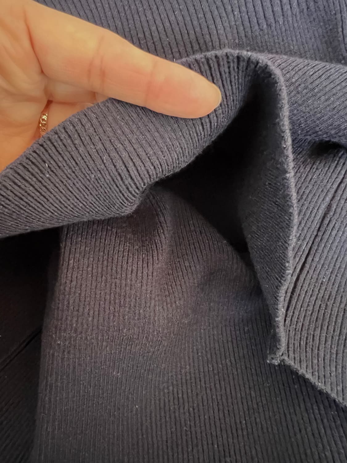 캘러웨이 여성 네이비 골지울니트 하프터틀넥니트 상품이미지6